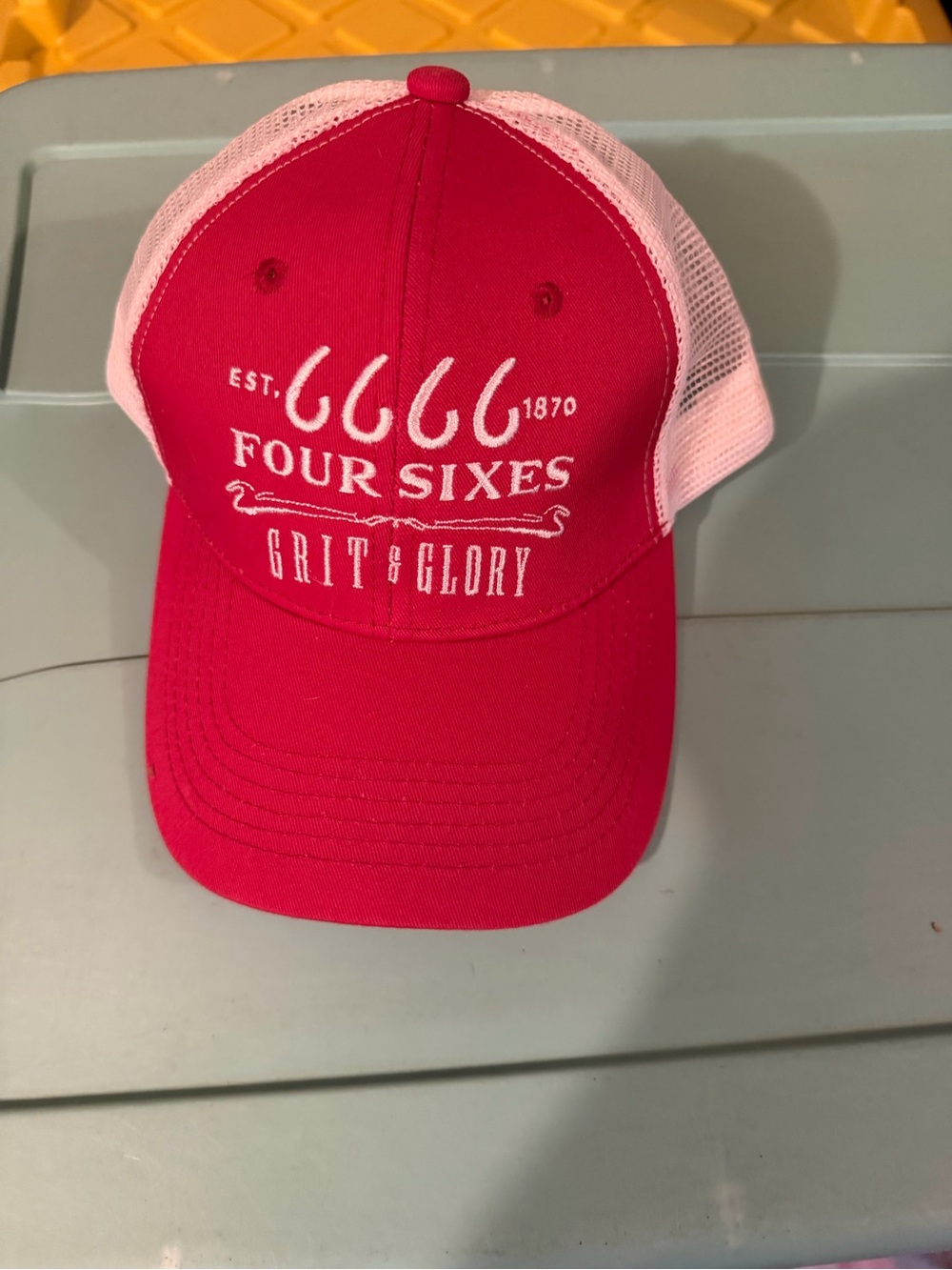 6666 Ranch Texas Grit & Glory Red/White Mesh SnapBack Trucker Hat